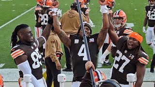 Njoku Hunt or Watson Who would you cheer loudest for clevelandbrowns [upl. by Anuala826]