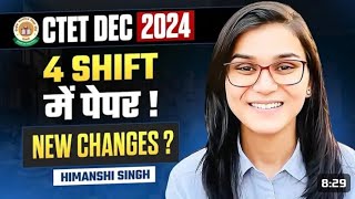 CTET DEC 2024 PRE admit cards outNORMALISATION2 DAYS SHIFTS DISCUSSION by Himanshi Mam viralvideo [upl. by Nyrem]