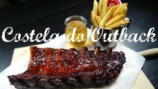 Como fazer COSTELA DO OUTBACK Ribs on the Barbie  Receita 5 Canal Biscoito [upl. by Barri]