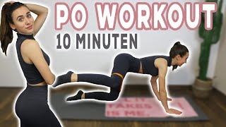 KNACKIGER PO mit diesem Workout  10 Min Homeworkout mit Theraband [upl. by Padgett]