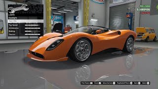 GTA V Lampadati Tigon De Tomaso P72 vehicel customization [upl. by Ytinirt]