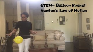 Balloon Rocket Science Experiment [upl. by Hait77]