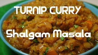 Turnip Curry  Indian Shalgam  Shaljam Masala vegan [upl. by Nadnal]