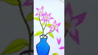 Flower vase thread work latestcomputerembroiderydesignwithlessprice [upl. by Anitsrihc55]