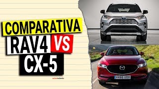 TOYOTA RAV4 vs MAZDA CX 5 2020 Comparativa los más vendidos se enfrentan [upl. by Gereld277]