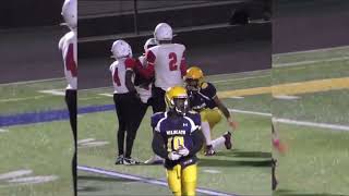 Jayden NallsOliver 12 ￼Weisenborn 8th grade football 2024 highlights [upl. by Aneloc485]