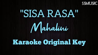 MAHALINI  SISA RASA Karaoke version no vocal  original key [upl. by Reiniar967]