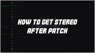 How to get Stereo on Discord SEPTEMBER 2022 [upl. by Frodeen317]