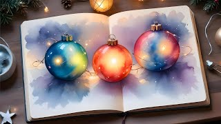 Create Your Own MAGICAL Christmas Ornaments with Watercolor Painting [upl. by Monda]