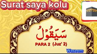 Para 02 Full Pani Patti Tilawat  Juz 02 Complete  2nd Juz  Doosra Para Full [upl. by Caswell]