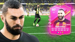 97 FUTTIES BENZEMA IS A BEAST IN EA FC 24 [upl. by Ylhsa73]