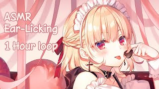 ASMR EarLicking 1hour loop EarLicking Without Dialogue Binaural [upl. by Paluas]