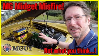 MG Midget  Misfire cured with simple fix  MGUY Australia [upl. by Jermain]