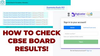 CBSE Board Exam Result 2023 Out Find Out Your Class 10th amp 12th Scores  How to check board results [upl. by Abigail]