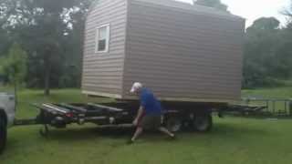 Shed movers custom shed spinner [upl. by Nwahsyt]