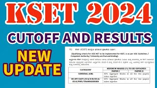 KSET 202324 CUTOFF AND RESULTS NEW UPDATE [upl. by Snowber]