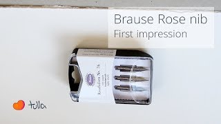 The Magnificent Brause Rose nib Unboxing  First impression [upl. by Nipha824]