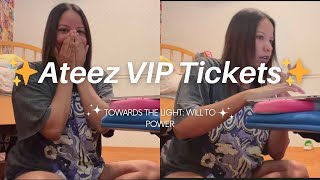 BUYING ATEEZ VIP CONCERT TICKETS  TOWARDS THE LIGHTWILL TO POWER [upl. by Dwaine]