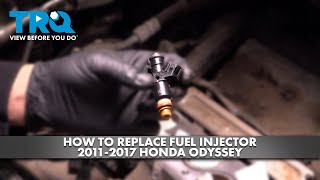 How to Replace Fuel Injector 20112017 Honda Odyssey [upl. by Loydie660]