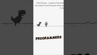 Programmers Game😎😴Infinite Dino Run ChromeDino viral shorts trending [upl. by Lavro]