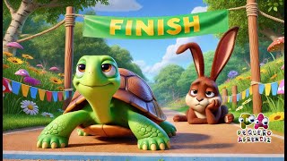 La liebre y la Tortuga 🐢🐇 Canciones infantiles 🏁 Pequeño aprendiz TV✨ [upl. by Lim]