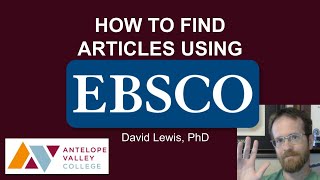 AVC EBSCO Tutorial [upl. by Amalie654]