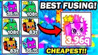 THE BEST FUSING METHOD HOW TO FUSE RAINBOW DOODLE UNICORN IN PET SIMULATOR X  DOODLE FUSES [upl. by Nikos]