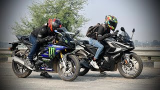 Bajaj RS200bs7 Vs Yamaha R15Mbs7 Drag Race🔥 [upl. by Albur815]