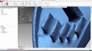 Geomagic Design X 64  Przycisk  stl to igs  auto surface  PART2 [upl. by Shurlock]