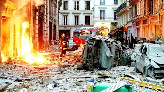 BSPP  Au COEUR dune EXPLOSION à Paris Avec Les Pompiers De PARIS [upl. by Savory]