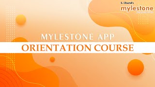 S Chands Mylestone  Application Tutorial  App Orientation Course  S Chand Academy [upl. by Odarbil]