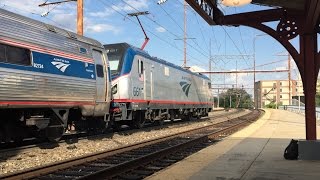 Amtrak amp SEPTA HD 60fps Late Afternoon Northeast Corridor Action  Wilmington DE 51916 [upl. by Lleze]