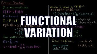 Computational Chemistry 418  Functional Variation [upl. by Clabo]