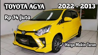 HARGA TOYOTA AGYA  2013201420152016201720182019202020212022 [upl. by Elicia]