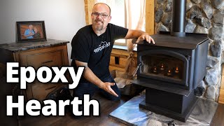 How To Build An Epoxy Hearth  Stone Coat Epoxy [upl. by Shena]