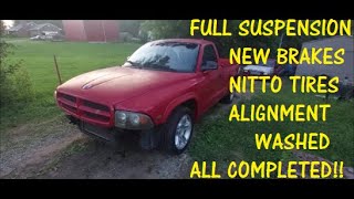 ABANDONED DODGE DAKOTA 59 RT Has FULL Suspension And BRAND New NITTO TIRES [upl. by Sirrad]