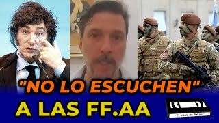 Martin Ayerbe y un mensaje al ejército argentino contra Milei ayerbe milei [upl. by Hallock]