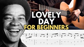 Easy Lovely Day Fingerstyle Tab For Beginners [upl. by Oilasor987]