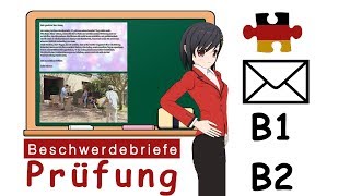 Deutsch Briefe schreiben Prüfung B1 und B2 Musterbriefe quotBeschwerdebriefe amp Reklamationenquot [upl. by Ardith]