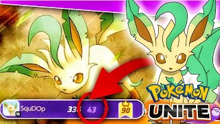 Leafeon 45 KILLS🔥 INSANE GAMEPLAY 😎🔥  Pokemon Unite Leafeon Gameplay [upl. by Emolas664]