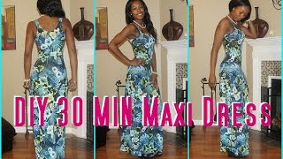 4 DIY 30 Min Maxi Dress Derris Diary Sew Derri [upl. by Ahsekyt]