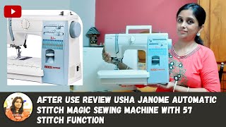 After use Review Usha Janome Stitch Magic Automatic Sewing Machine with 57 Stitch Function usha [upl. by Rattray]