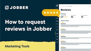 How to Request Reviews in Jobber  Marketing Tools [upl. by Timmy899]