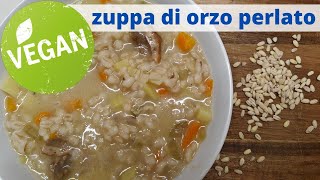 minestra di orzo perlato alla trentinagerstesuppeversione vegana [upl. by Assenna482]