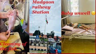 Travel to railway stationdaddy brought fish for baby cleaning rush to hospital [upl. by Namilus]