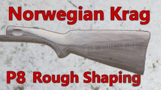 Restoration of a M1912 Norwegian Krag Carbine Part 8  Rough Shaping the Stock [upl. by Melda91]