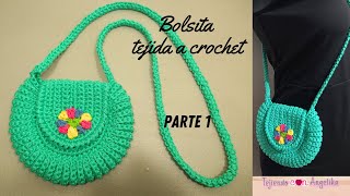 Bolsita tejida a crochet parte 1 crochet tejido fácil moda [upl. by Iot774]