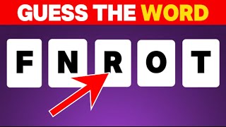 Guess the Word by Its Scrambled Name Fun and Easy Challenge [upl. by Ayerim]