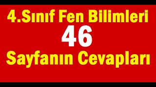 4sınıf fen bilimleri kitabı sayfa 46 cevapları 1ünite değerlendirme [upl. by Rabassa]