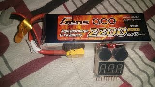 Best lipo Battery to Buy in India Gens ace 2200mah 3s1p lipo [upl. by Anirol]